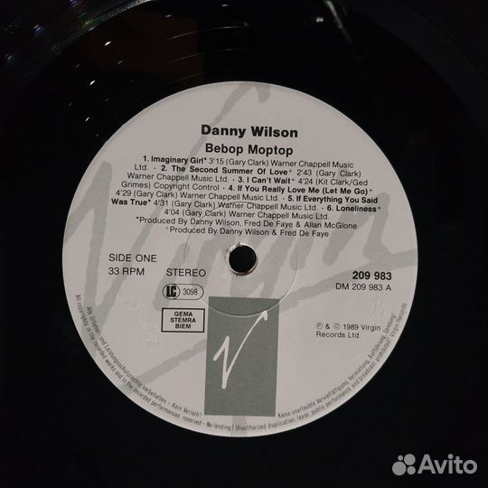 Danny Wilson - Bebop Moptop (1989)