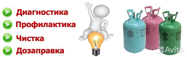 Установка, обслуживание сплит систем, чистка, доза