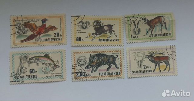 Почтовые марки Чехословакия 1971г фауна
