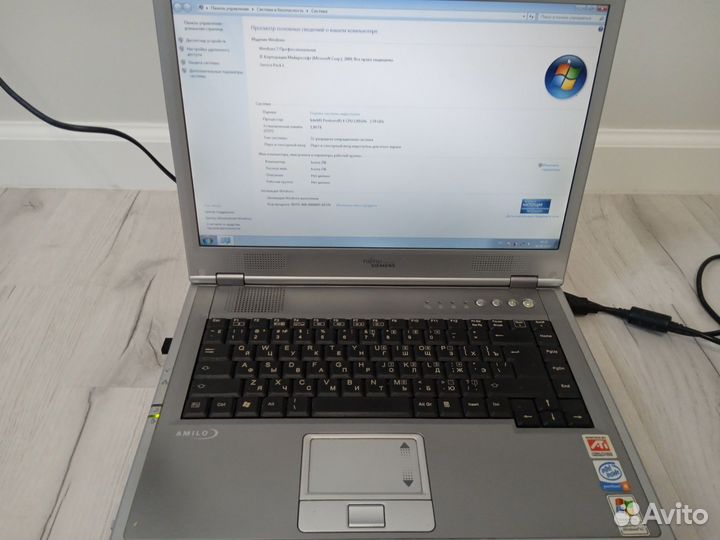 Ноутбук fujitsu siemens amilo d 1840w