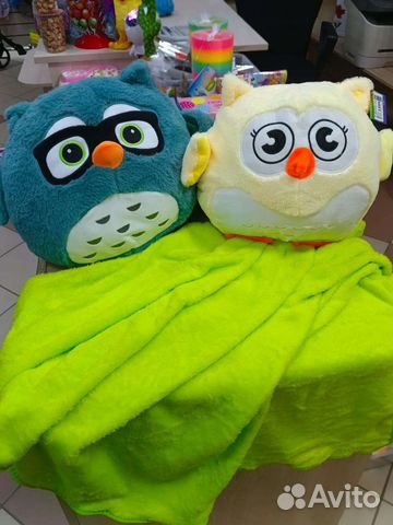 Мягкая игрушка с пледом