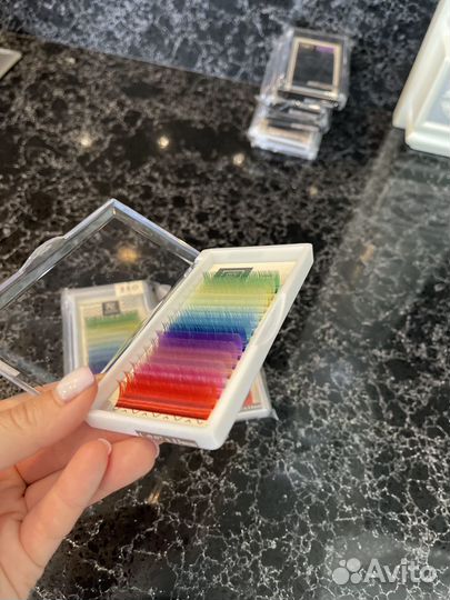 Набор. Ресницы для наращивания С 0,07 7-15mm