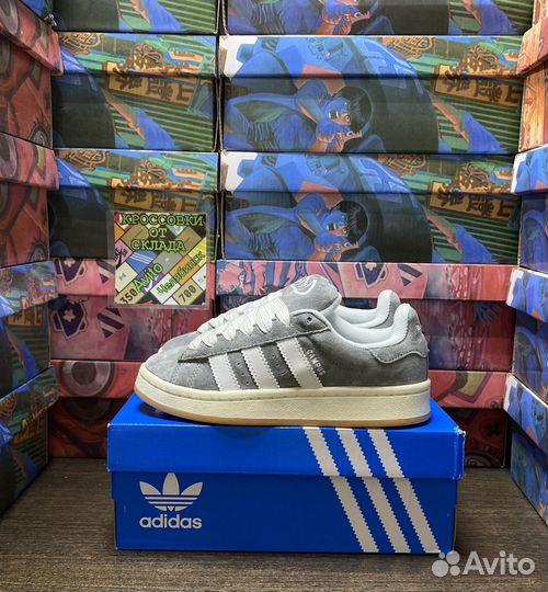 Кроссовки Adidas Campus 00s Grey. Люкс (36,37)р