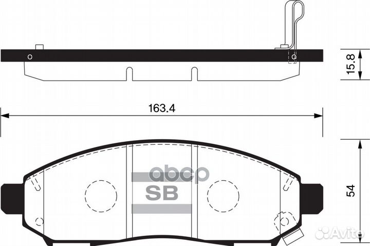Комплект тормозных колодок SP1460 Sangsin brake