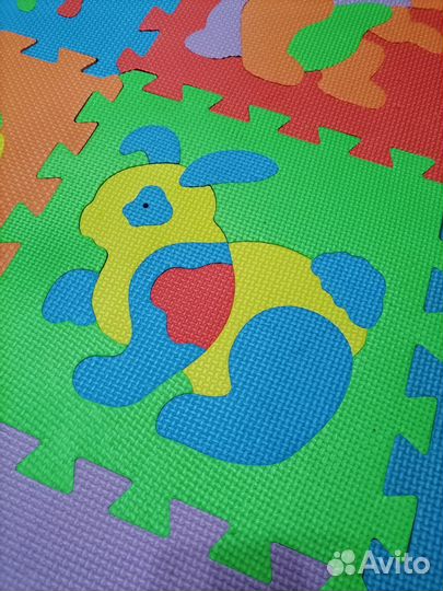 Коврик-пазл+Подарок(мягкий пазл 54шт 30*45 см)