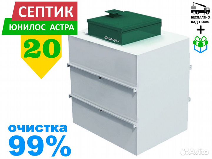 Септик Юнилос Астра 20 самотечная с доставкой