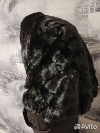 Капор меховой из норки шапка капюшон