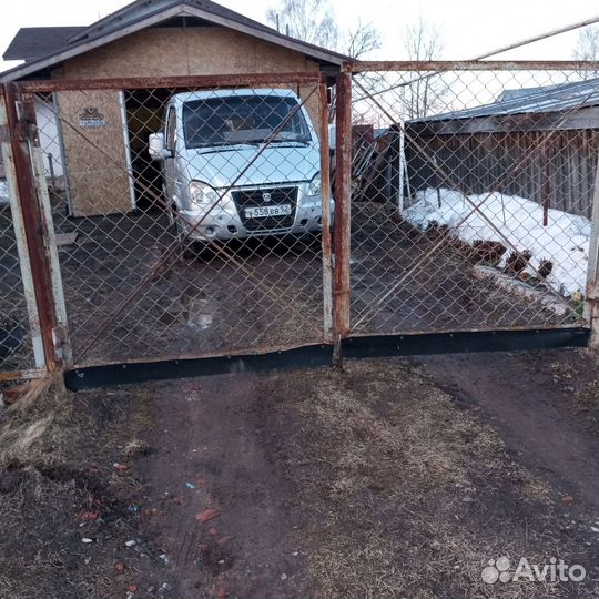 Забор с распашными воротами, и колиткой