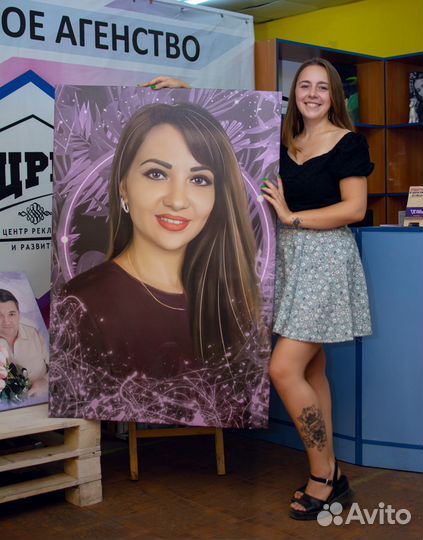 Портрет на холсте по фото в Севастополе