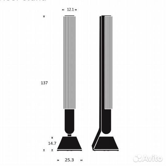 Bang & Olufsen BeoLab 28 Black Anthracite/Wood