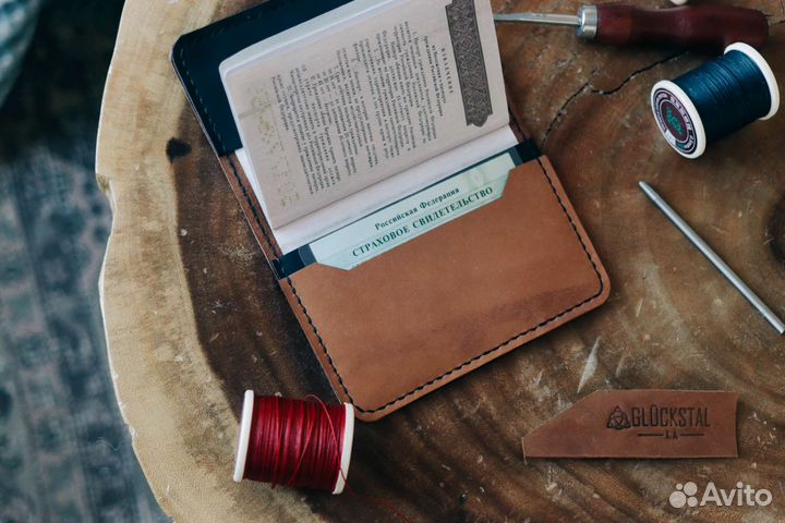 Обложка на паспорт из натуральной кожи