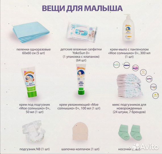 Набор сумок в роддом, готовый набор