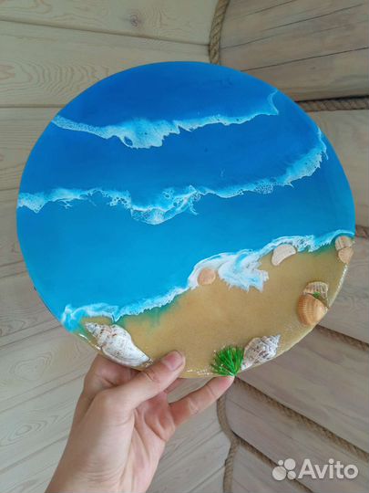 Картина из эпоксидной смолы море