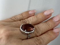 Кольцо из серебра и султанита
