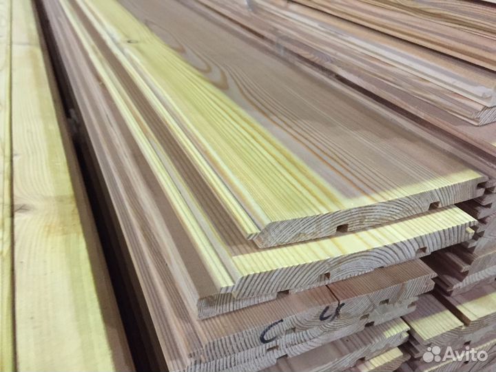 Вагонка лиственница штиль 14*138*6000, сорт С (0,8