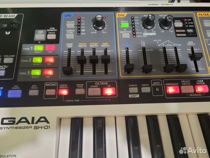 Виртуально-аналоговый синтезатор Roland SH-01 gaia