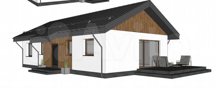 Дом 84,6 м² на участке 7,4 сот.