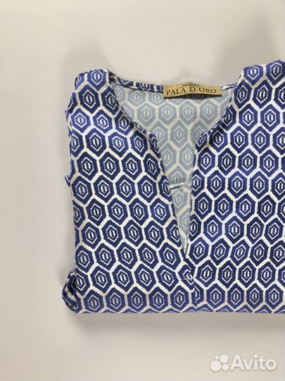 Винтажная блузка Италия атласная 46 48