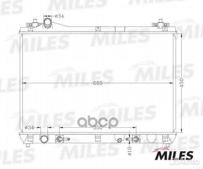 Acrb151 miles Радиатор охлаждения acrb151 Miles