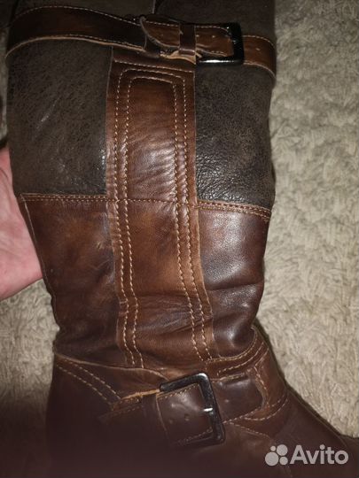 Зимние женские сапоги 38 натуральная кожа