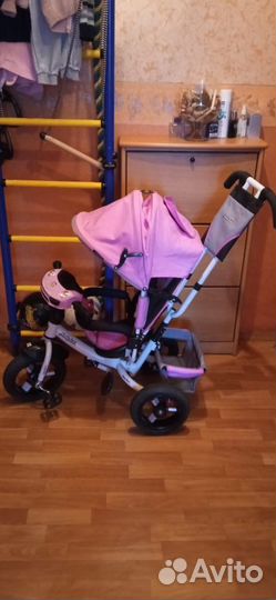 Трехколесный велосипед-коляска Moby kids