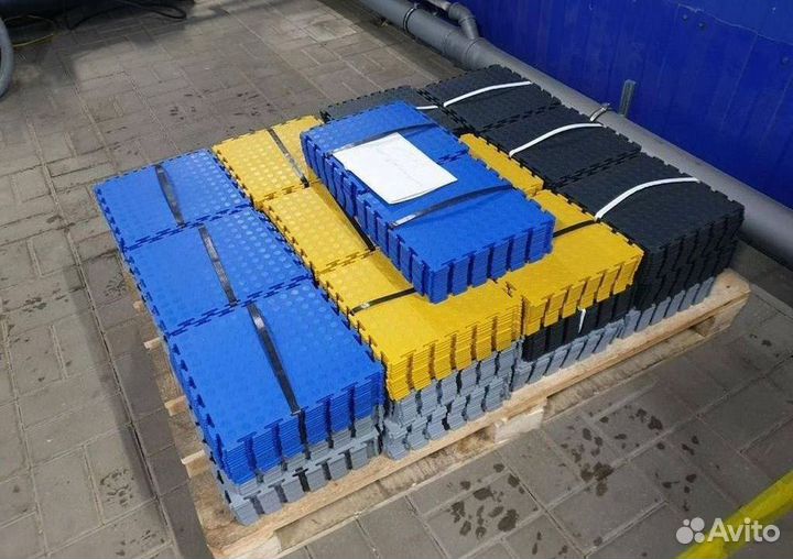 Модульная плитка пвх в фитнес зал