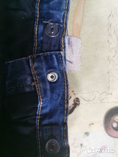 Джинсы утепленные 140