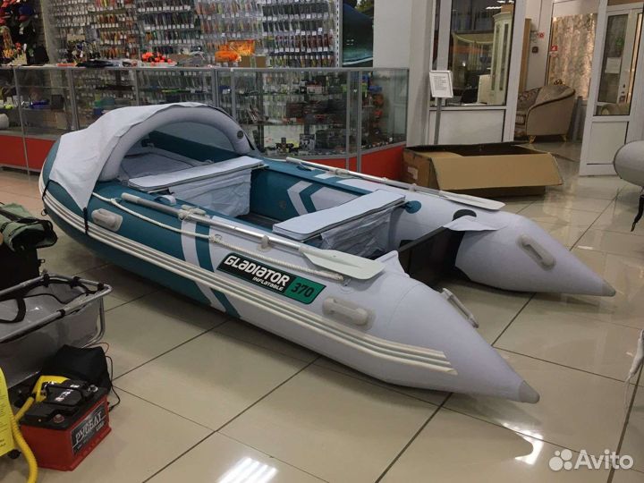 Лодка Gladiator C 370 AL новый цвет морская волна