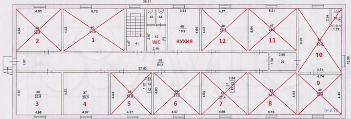 Офис, 23 м²
