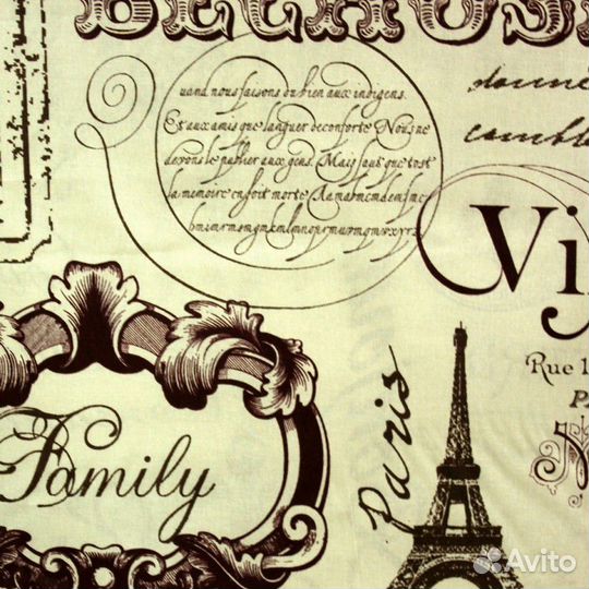 Ткань Ретро Винтаж, постельная на отрез