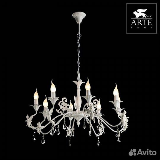 Подвесная люстра Arte Lamp Angelina A5349LM-8WH