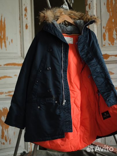 N-3B Parka Golden Fleece - M made in U.S.A 90's