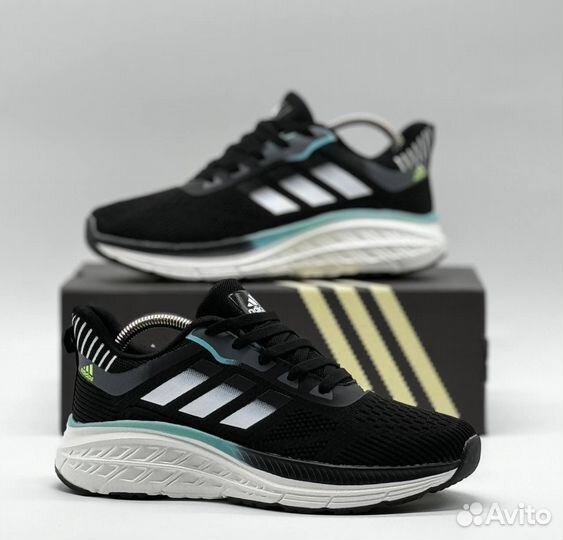 Кроссовки черные мужские adidas новые 41-45р