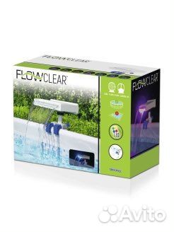 Водопад для бассейна с цветной Led подсветкой