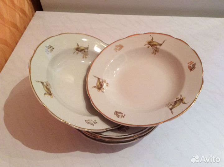 Тарелки фарфор новые