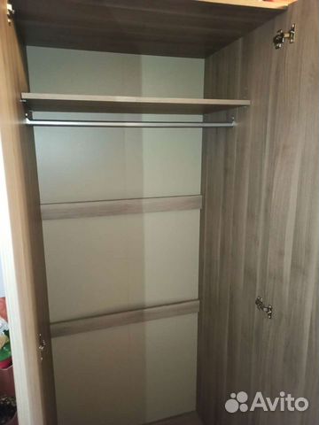 Шкаф IKEA для одежды со штангой и полкой