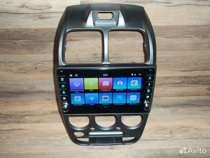 Магнитола Hyundai Accent Android с крутилками