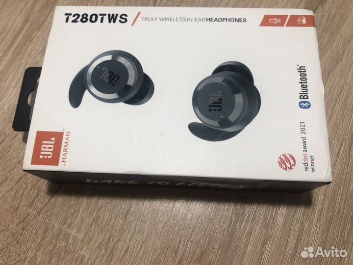 Беспроводные наушники jbl t280TWS