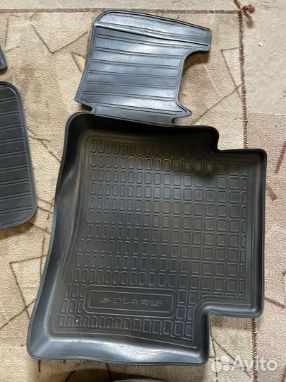 Коврики в салон на hyundai solaris