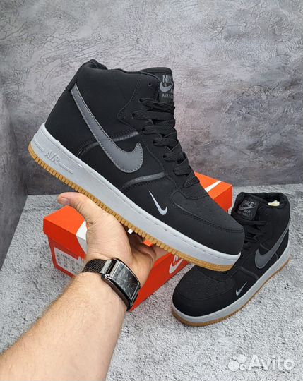 Кроссовки мужские зимние Nike air force 1