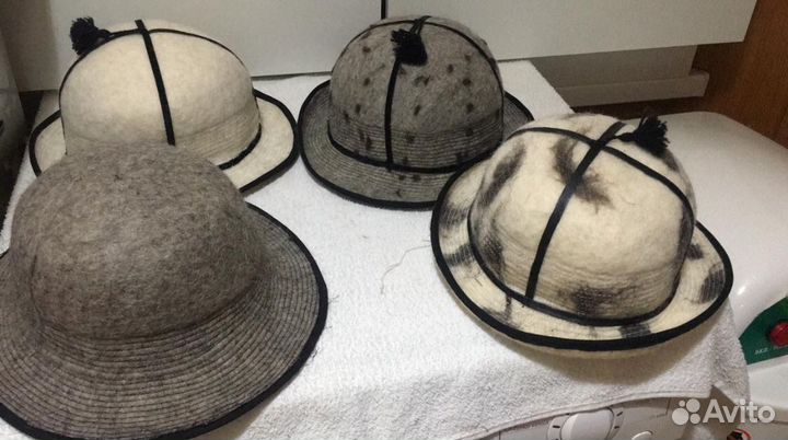 Шапки из овечьей шерсти