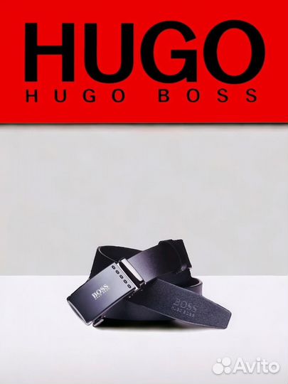 Ремень Мужской Кожаный hugo boss