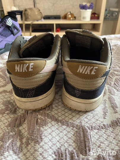 Кроссовки Nike dunk travis scott