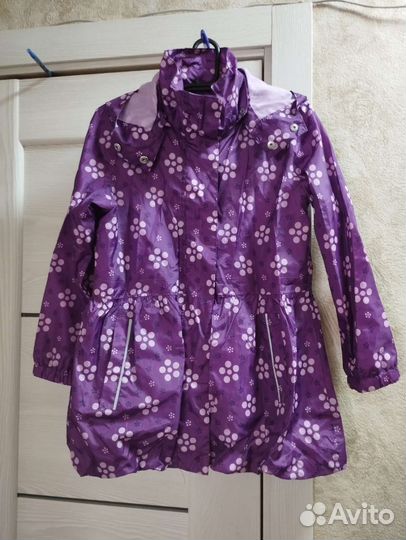 Ветровка дождевик для девочки р.122-128