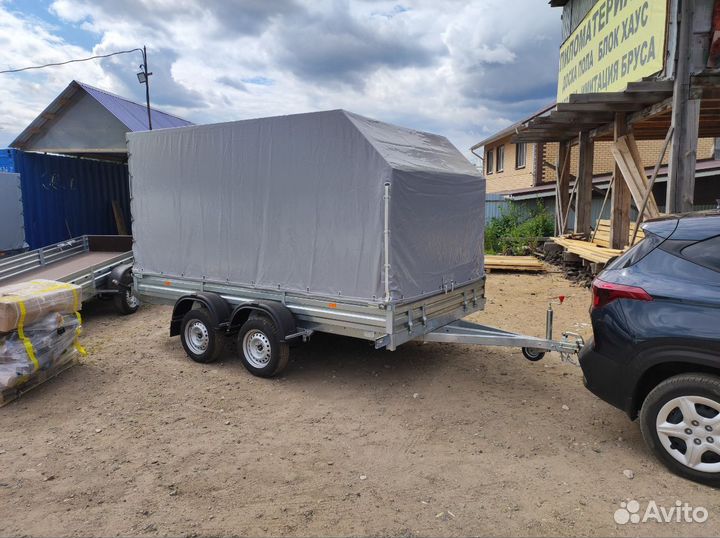 Прицеп с тентом аэро 180 см 36.022. Оцинкован