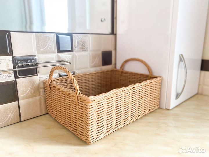 Корзина прямоугольная с ручкой