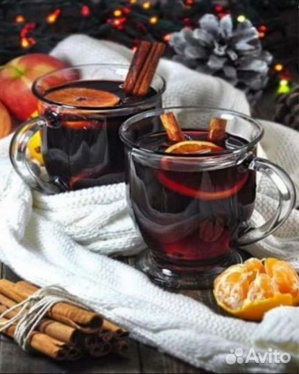 Картина по номерам 40*50, раскраска Глинтвейн