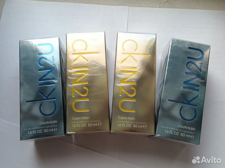 Calvin klein In2U, Туалетная вода, 50 мл