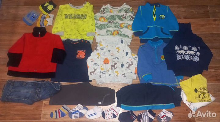 Вещи пакетом на мальчика 74 80