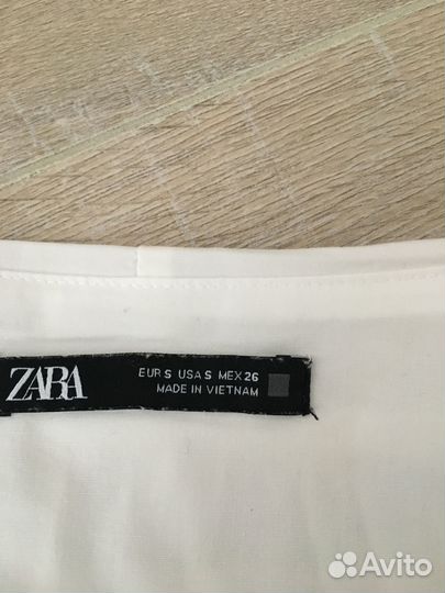 Рубашка белая zara S